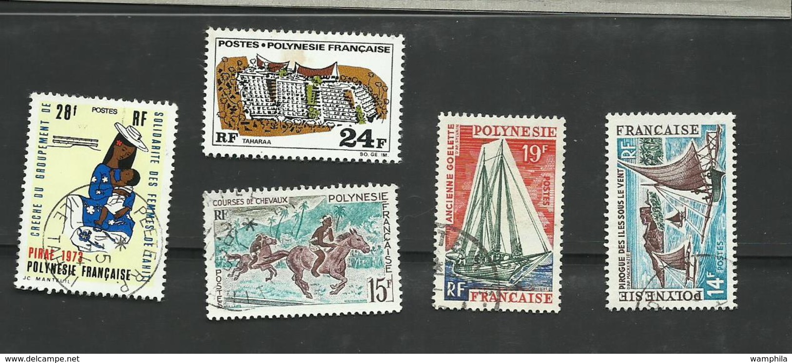 Polynésie  PA Oblitérés N° 1-10-14-65-70-74x2-75-81 + Postes Non Comptés, Cote YT 240€40 - Usados