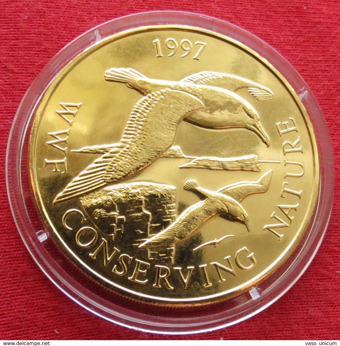 Falkland 50 Pence 1997 WWF Birds Nature - Falkland