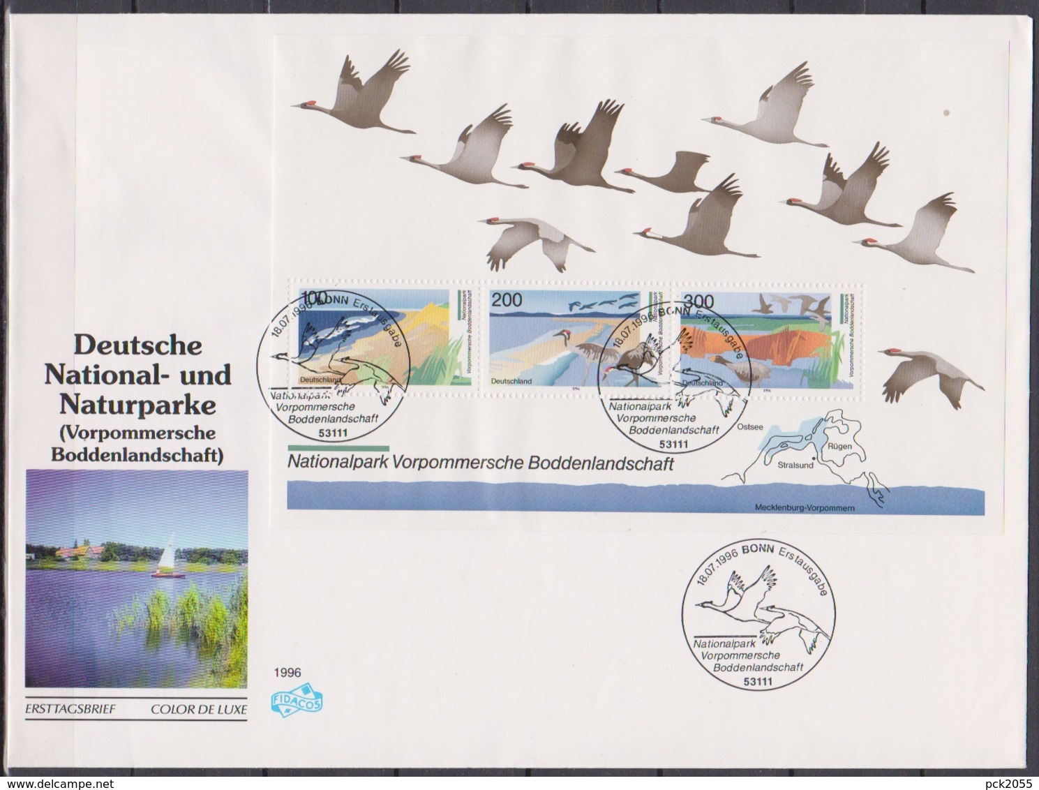 Bund FDC 1996 Nr.1871  - 1873  Block 36 Deutsche National- Und Naturparks (dg 235 )günstige Versandkosten - 1991-2000