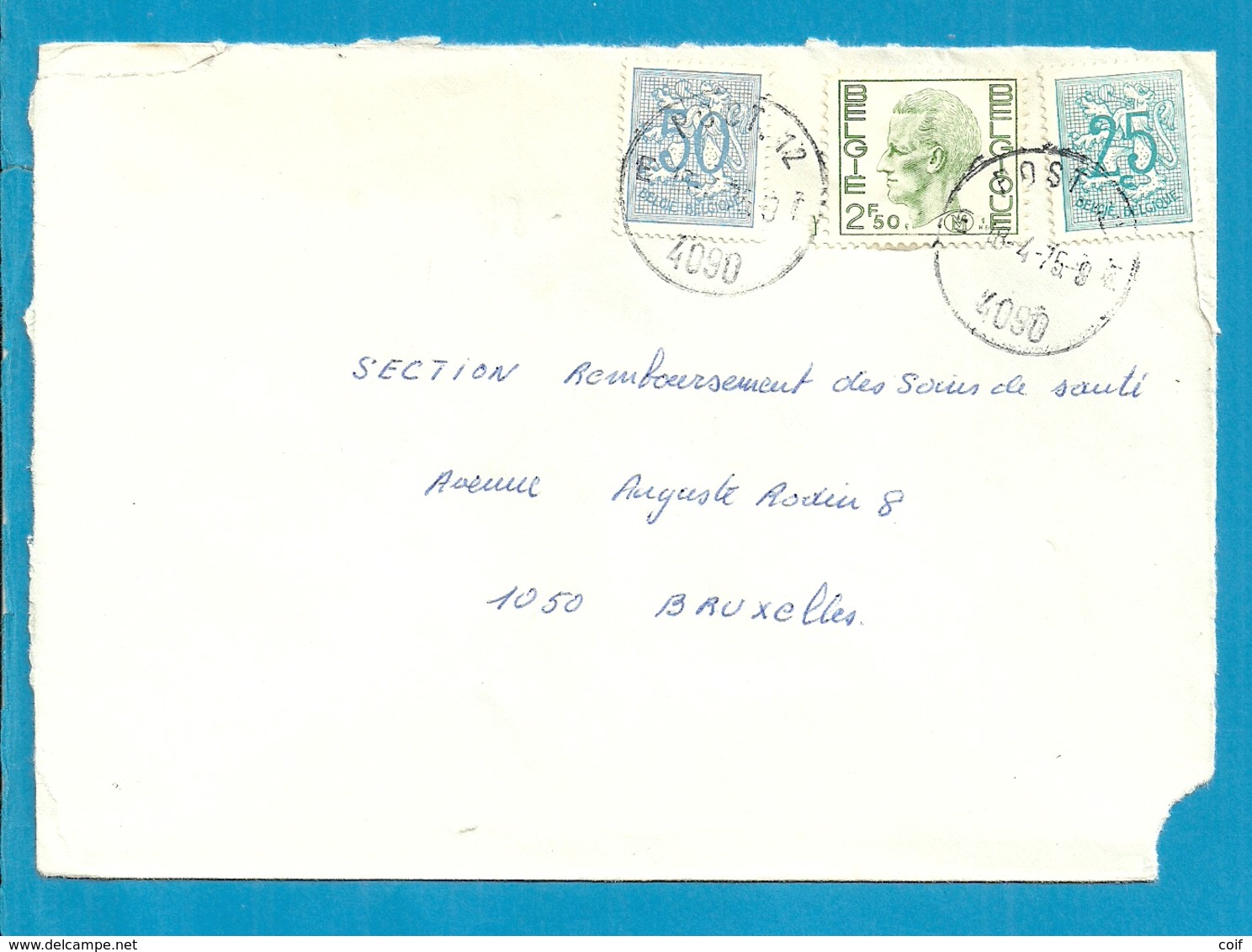 854+1368+M4 Op Brief Met Stempel POST. 12 - Other & Unclassified