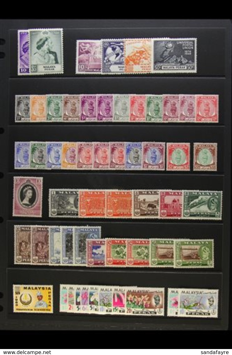 PERAK 1948 - 1970 Complete Mint Collection Including 1948 Wedding, 1950 Sultan Yussaf Set, 1957 Sultan Set With All Perf - Other & Unclassified