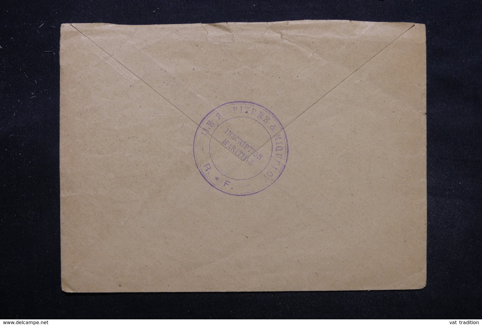 SAINT PIERRE & MIQUELON - Enveloppe Des Inscriptions Maritime En  " PP 030  " De St Pierre Pour Paris En 1926 - L 27876 - Brieven En Documenten
