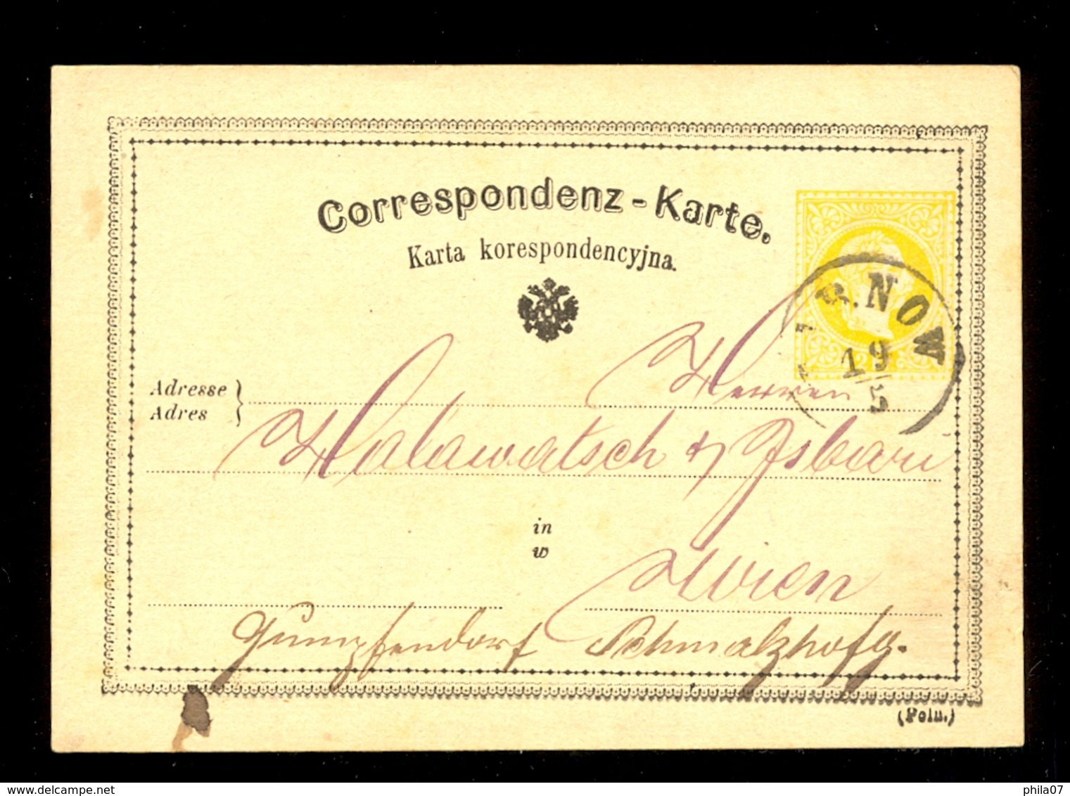 Austria, Edition For Poland - Stationery Sent To Wien 19.05. / 2 Scans - Autres & Non Classés