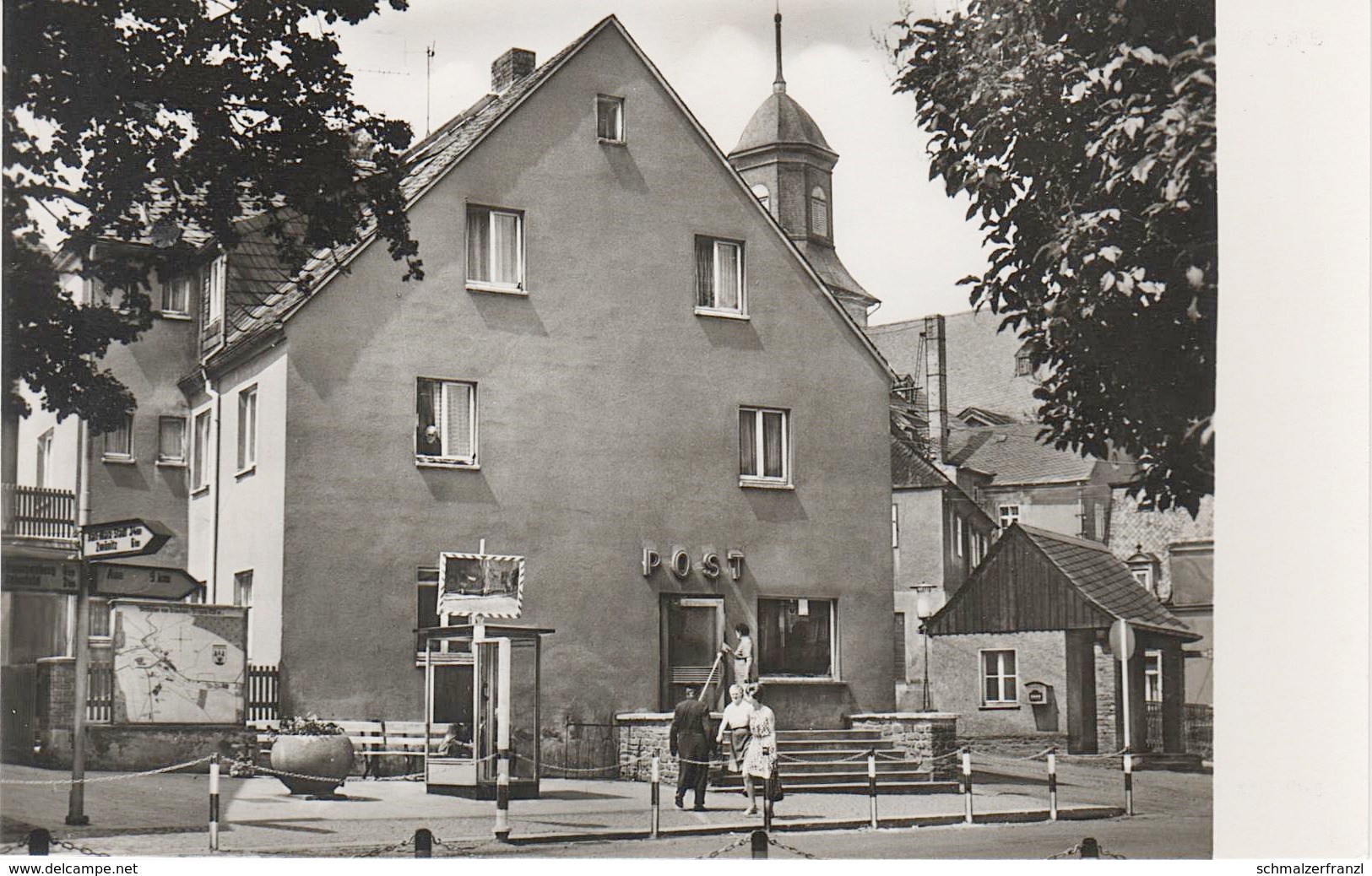 AK Grünhain Post Telefon A Beierfeld Aue Schwarzenberg Lauter Bernsbach Elterlein Waschleithe Schwarzbach Erzgebirge DDR - Gruenhain