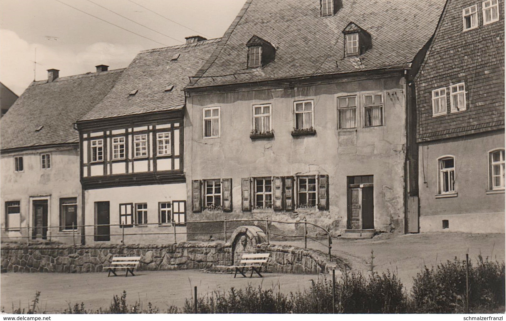 AK Grünhain Am Mönchsbrunnen A Beierfeld Aue Schwarzenberg Lauter Bernsbach Elterlein Raschau Schwarzbach Erzgebirge DDR - Grünhain