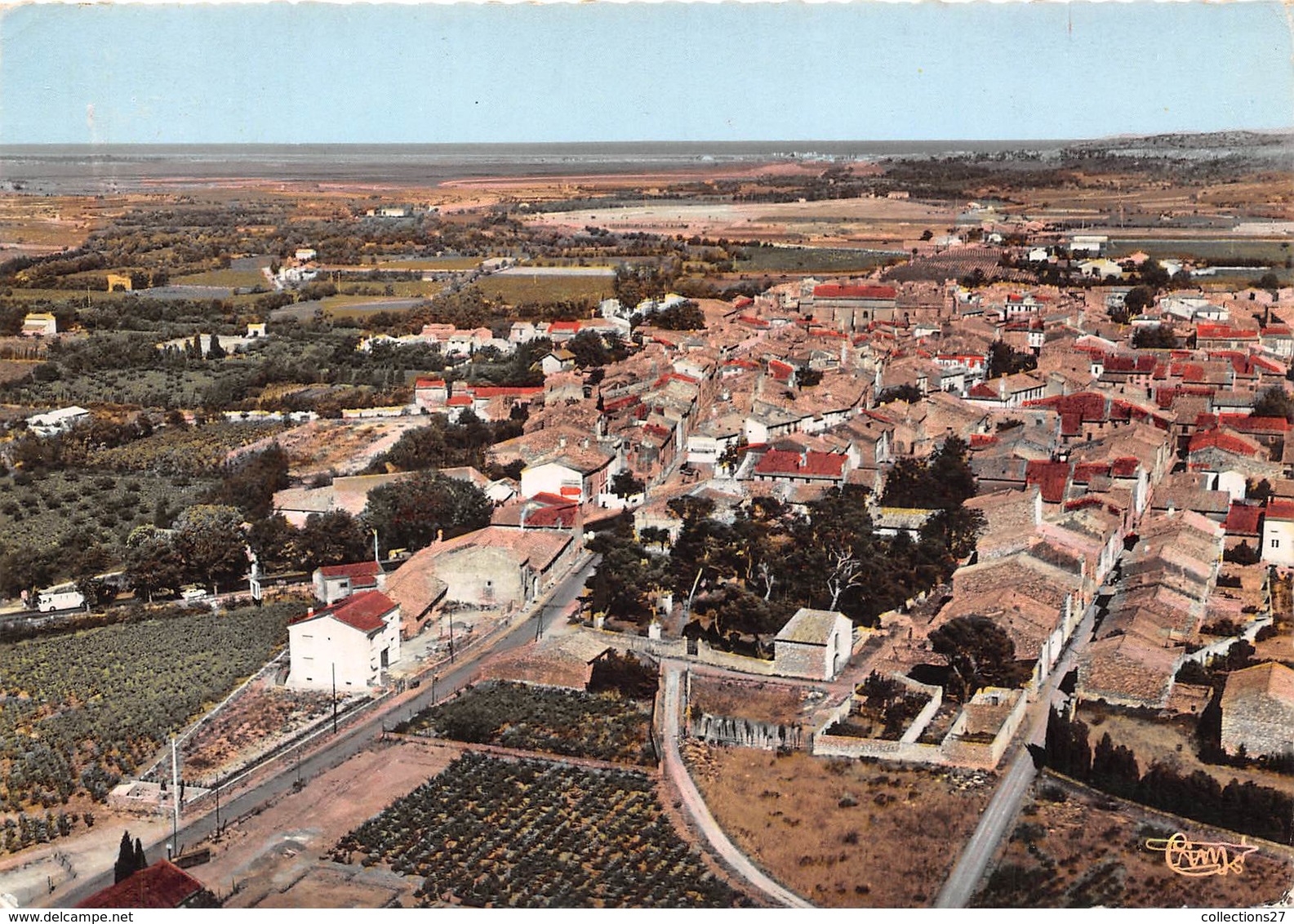 11-SIGEAN- VUE GENERALE AERIENNE - Sigean