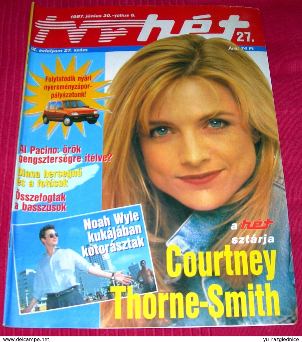 Courtney Thorne-Smith TVR HET Hungarian June 1997 RARE - Magazines