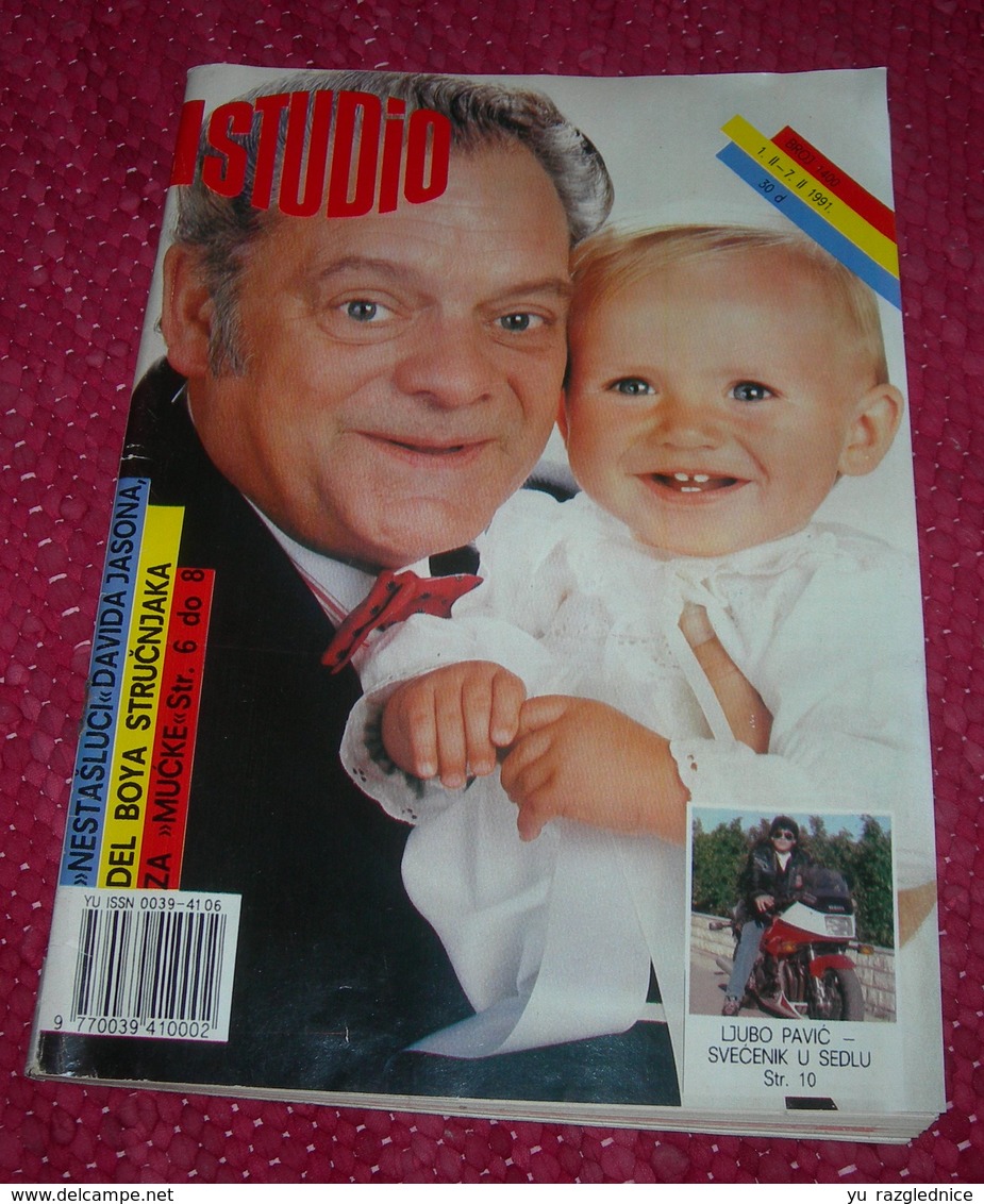 David Jason STUDIO Yugoslavian February 1991 VERY RARE - Magazines