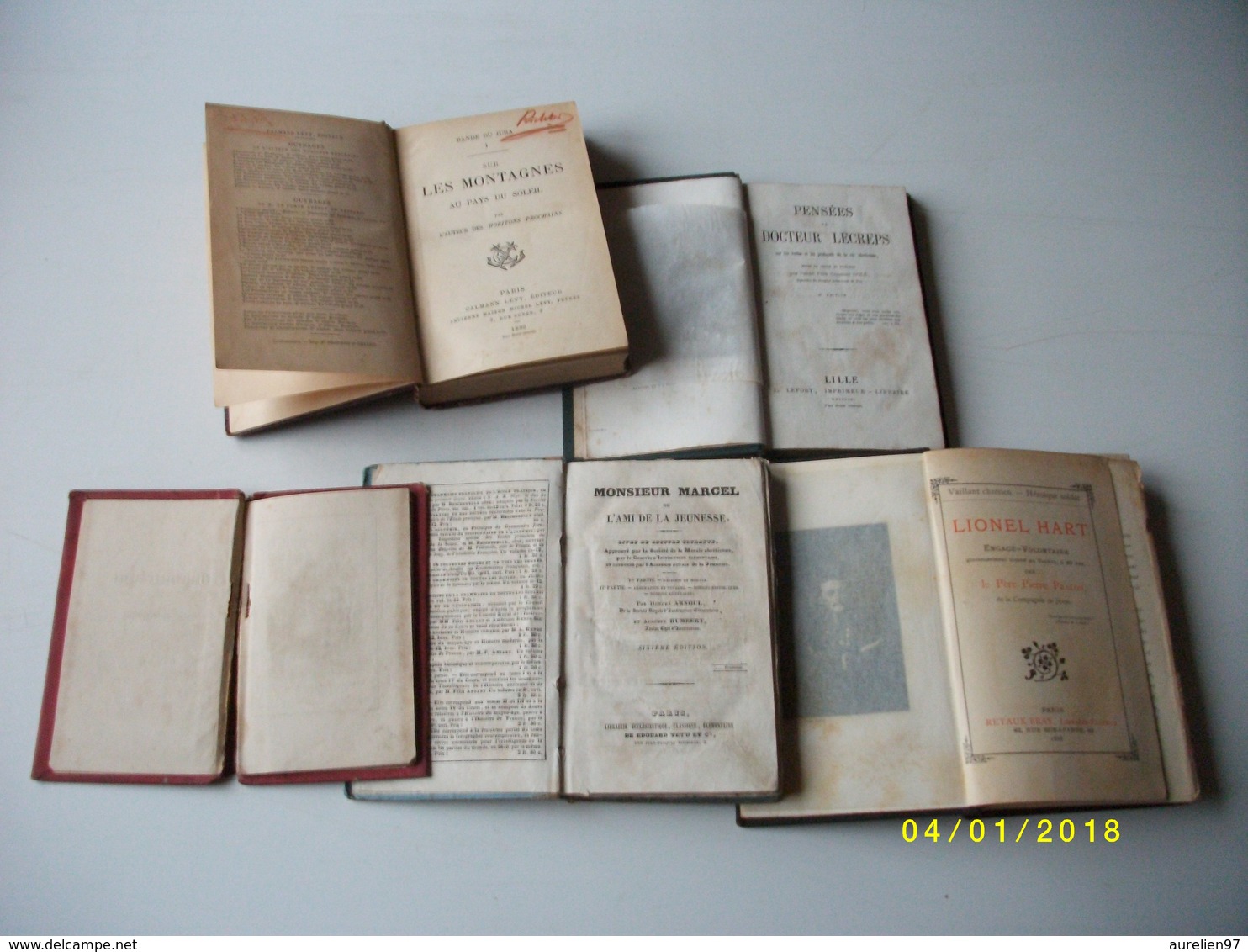 Lot N° 2 DE 5 LIVRES ANCIENS - Paquete De Libros