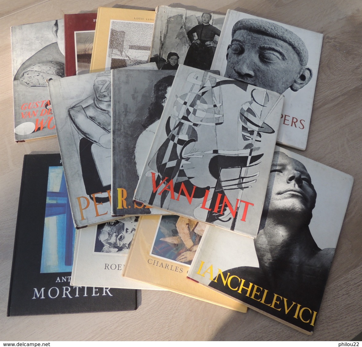 MONOGRAPHIES DE L'ART BELGE - 17 VOLUMES - EDITIONS ELSEVIER VERS 1950-1965 - Paquete De Libros