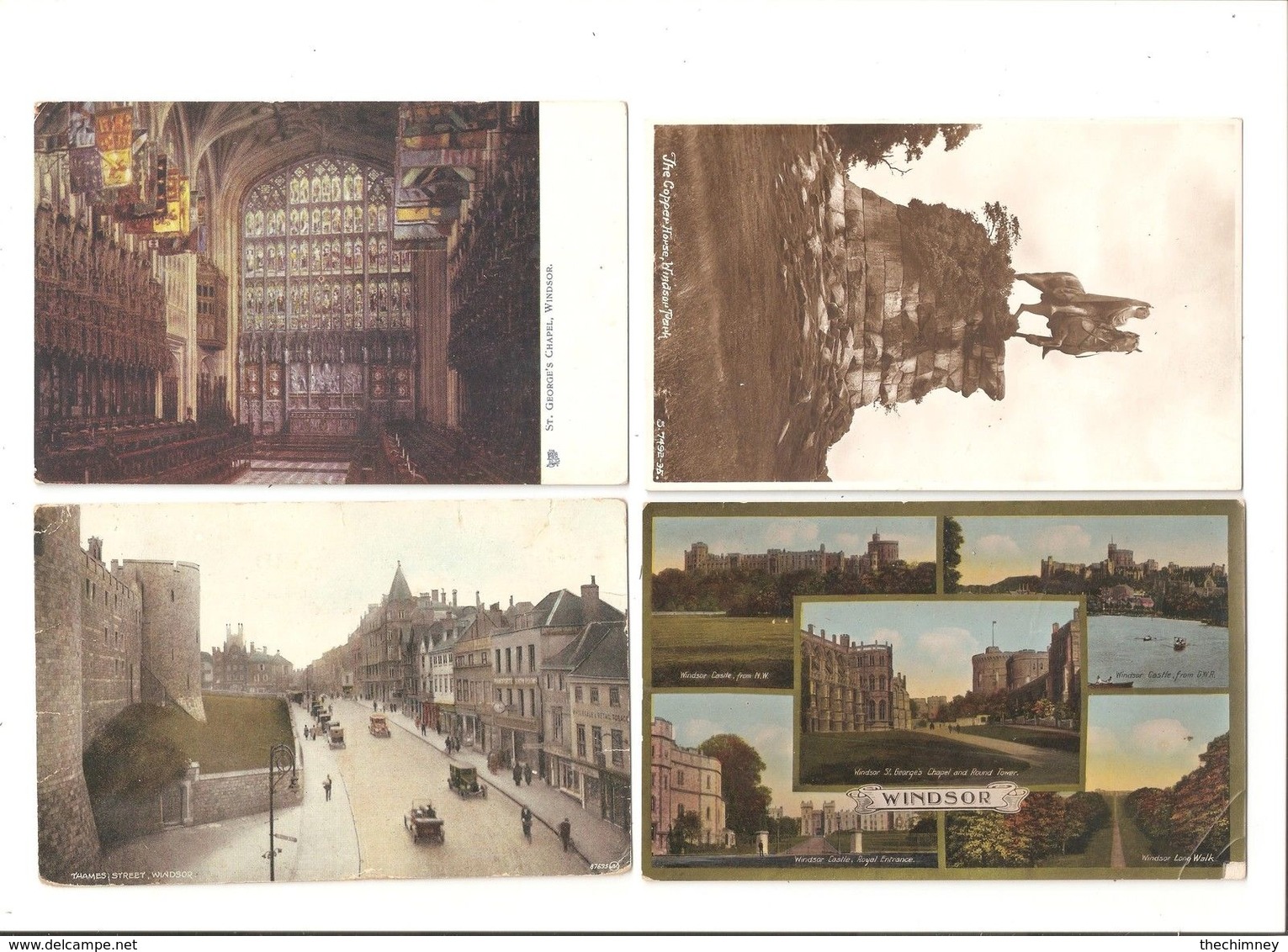 4 FOUR POSTCARDS OF WINDSOR BERKSHIRE - Windsor