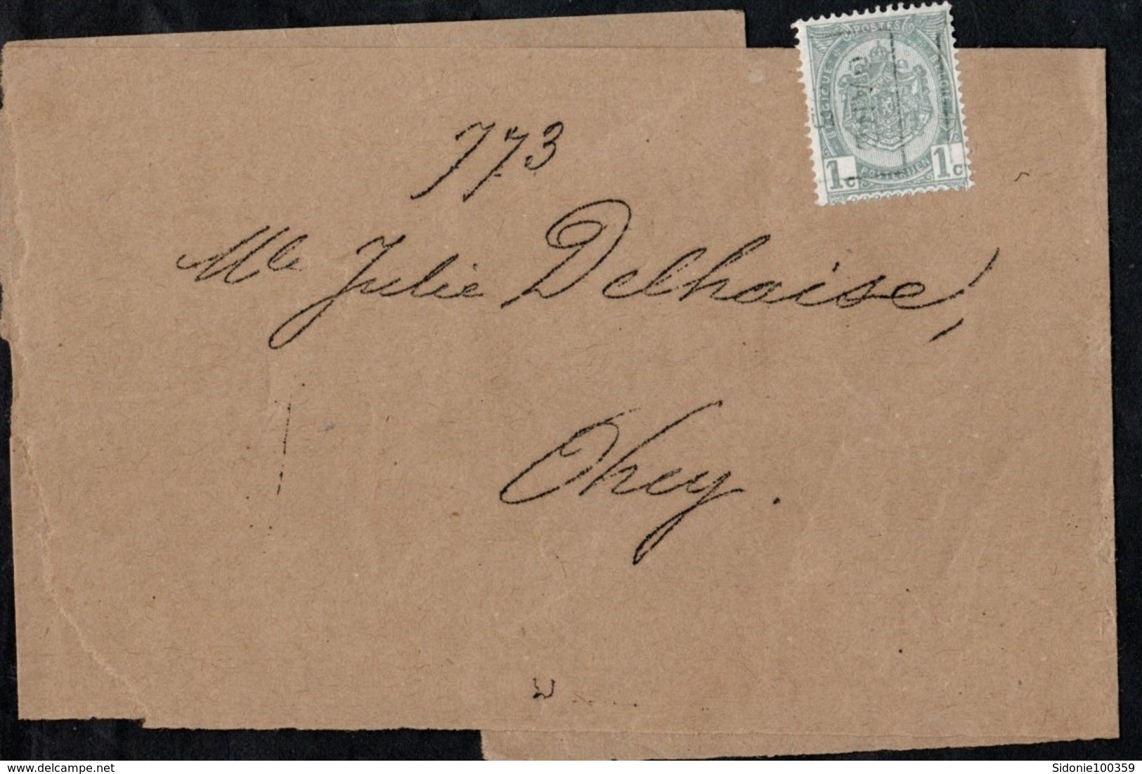 Bande Journal Affranchie Avec Un Timbre Préoblitéré Envoyée De Gand Vers Ohey En 1905 - Roller Precancels 1900-09