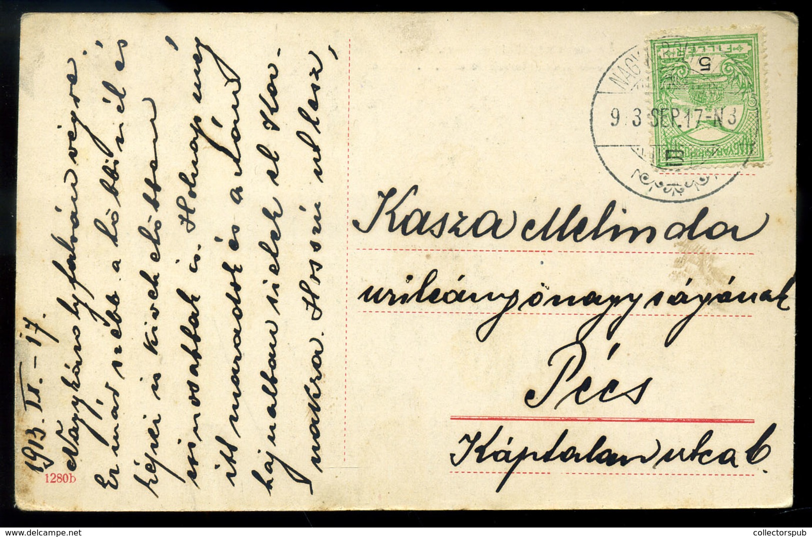 NAGYKÁROLYFALVA / Banatski Karlovac 1913. Régi Képeslap  /   Vintage Pic. P.card - Hongarije