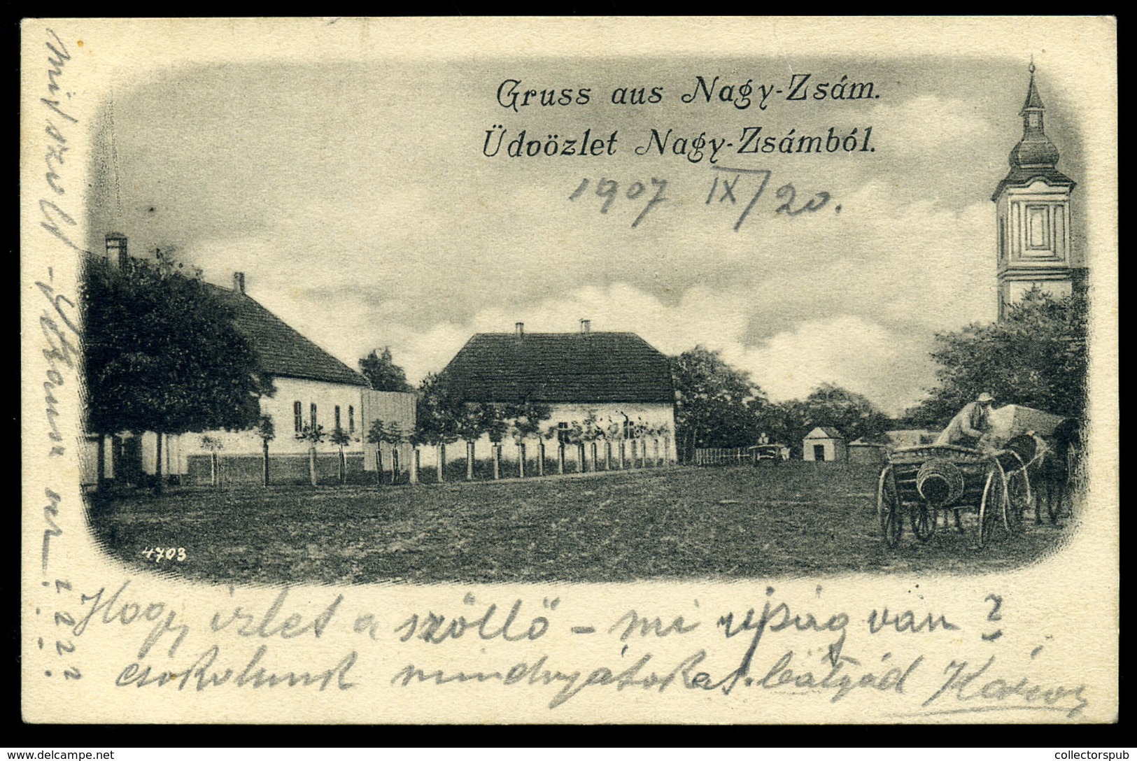 NAGYZSÁM / Jamu Mare 1907. Régi Képeslap  /   Vintage Pic. P.card - Hongrie