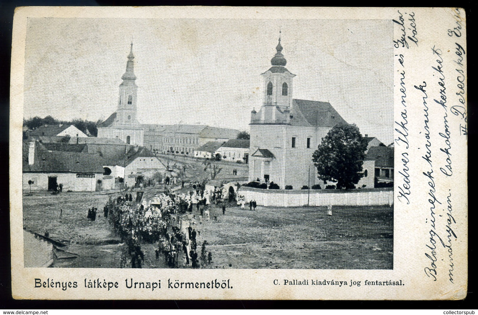 BELÉNYES 1902. Régi Képeslap, Körmenet  / Vintage Pic. P.card Procession - Roumanie