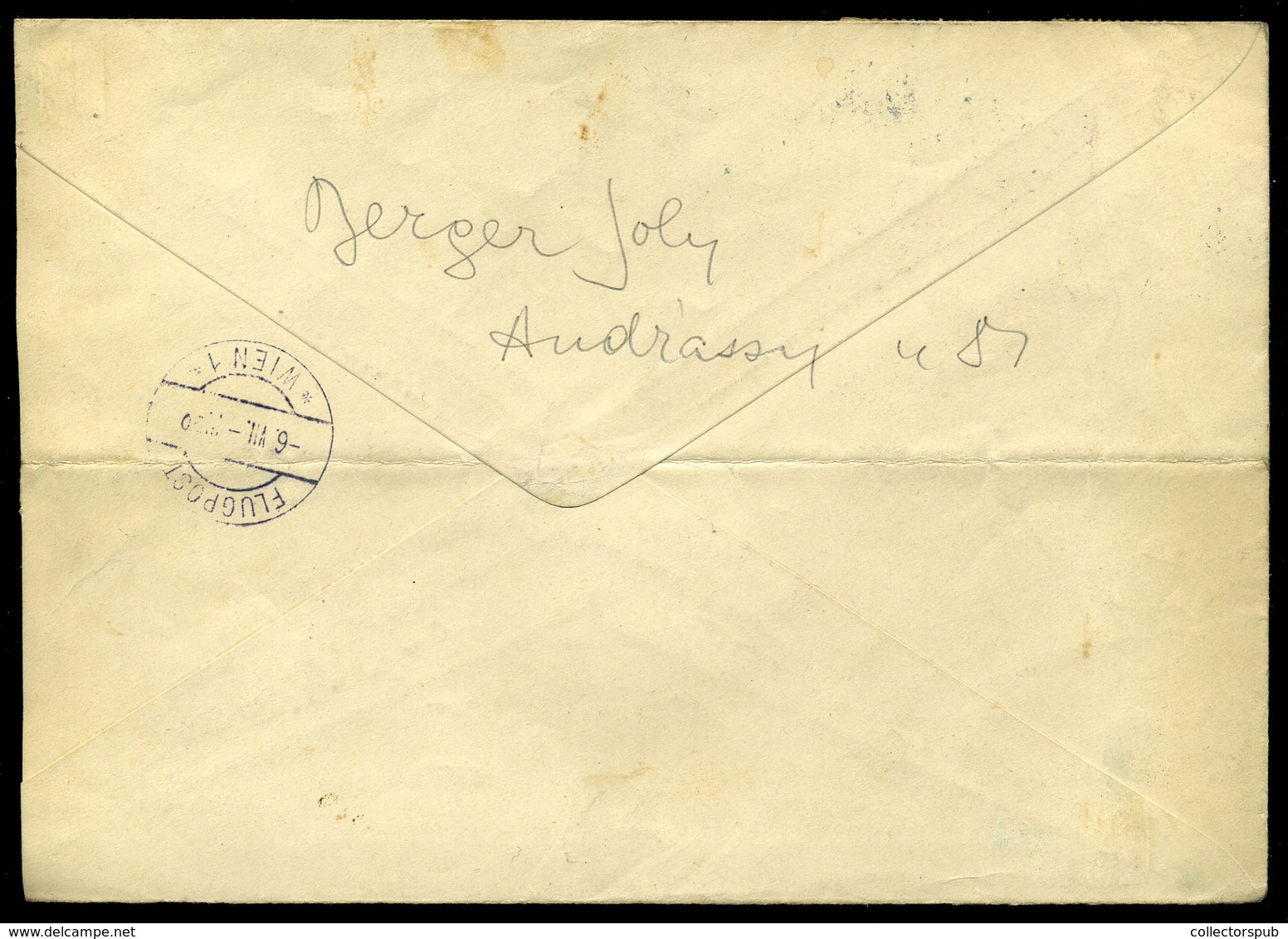 BUDAPEST 1918.07.05. Légi Levél Bécsbe Küldve  /  Airmail Letter To Vienna - Oblitérés