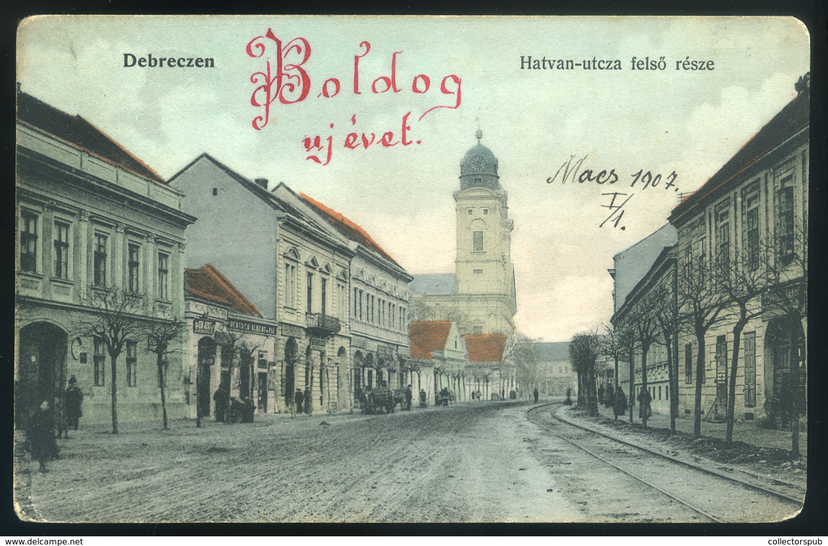 DEBRECEN 1906 Hatvan Utca, Régi Képeslap  /  Hatvan St.   Vintage Pic. P.card - Hongrie