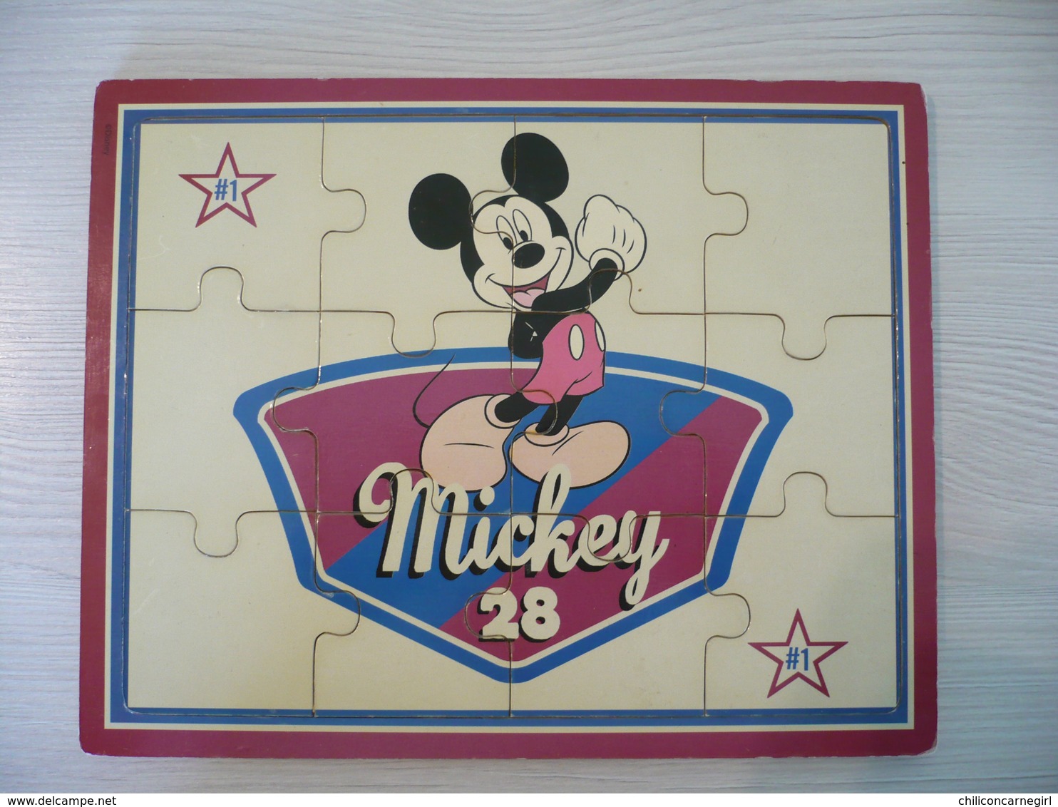 Puzzle En Bois 12 Pièces - MICKEY - Disney - Puzzles