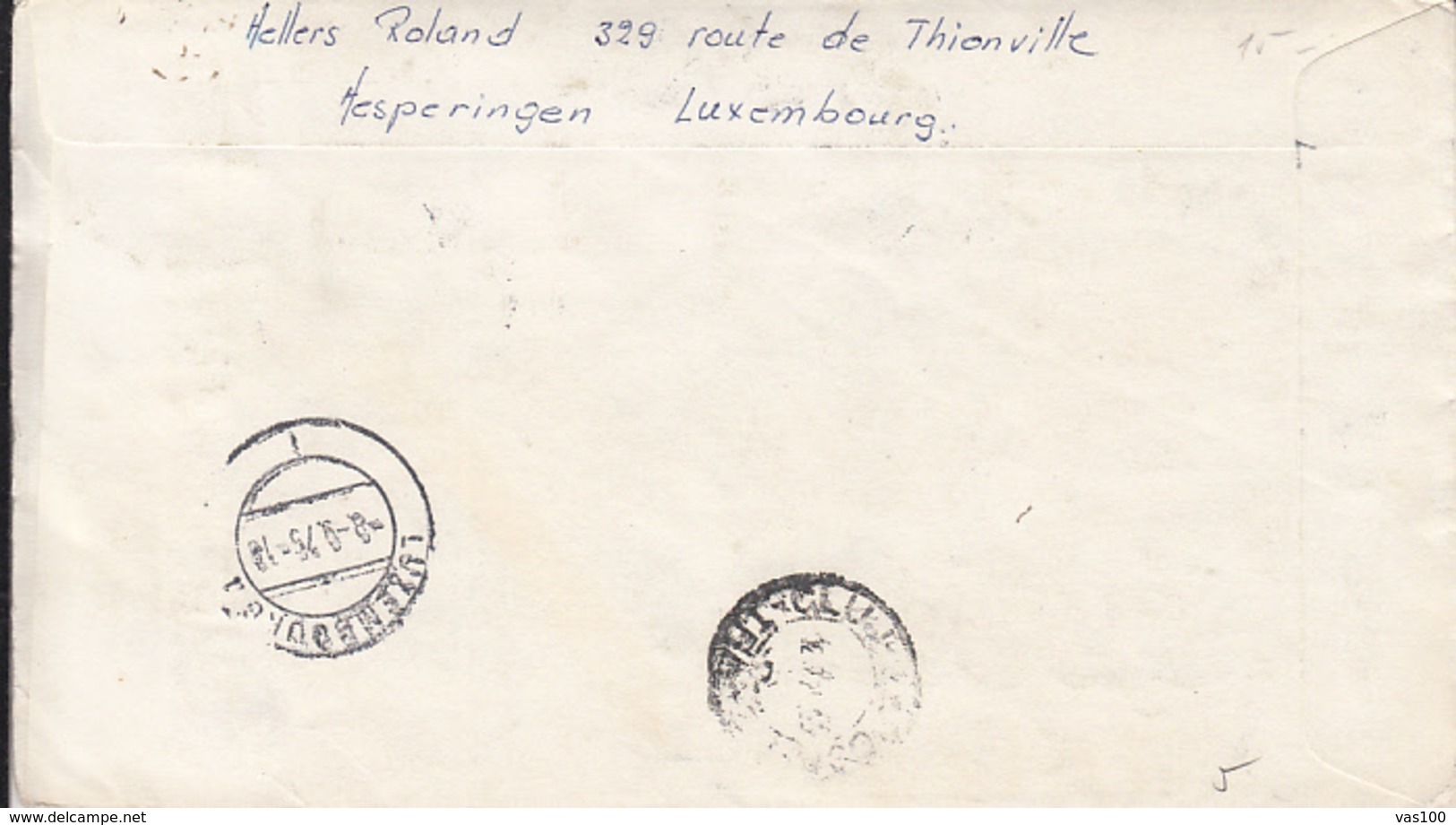 SPORTS, WATER SKIING, CLIMBING, FIGURE SKATING, REGISTERED SPECIAL COVER, OBLIT FDC, 1975, LUXEMBOURG - Sci Nautico