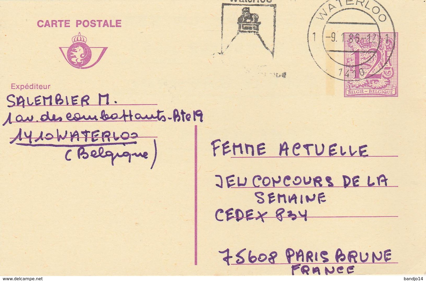 Petit lot  de cartes postales "entiers postaux  -  28  scan