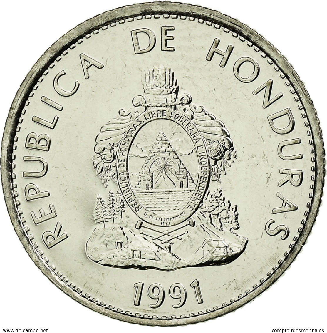 Monnaie, Honduras, 20 Centavos, 1991, SPL, Nickel Plated Steel, KM:83a.1 - Honduras