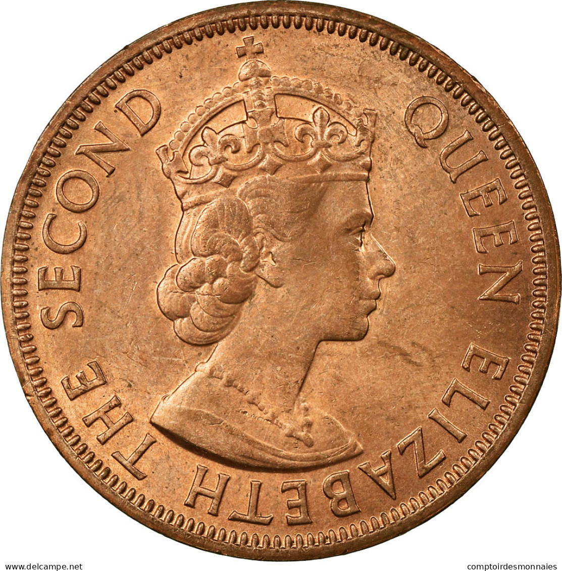 Monnaie, Etats Des Caraibes Orientales, Elizabeth II, Cent, 1965, SUP, Bronze - Caraibi Britannici (Territori)