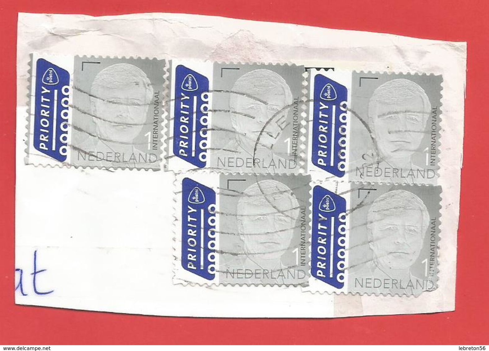 Enveloppe Timbrée Découpée    ( 5 Timbres Euros  Tres Jolis   ) Voir Photo - Lettres & Documents