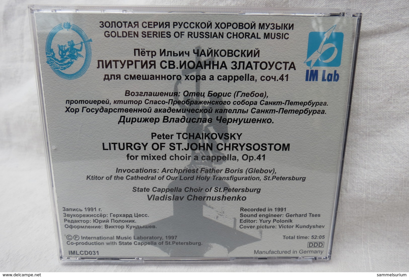 CD "Peter Tchaikovsky" Liturgy Of St. John Chrysostom, Op. 41, Vladislav Chernushenko - Gospel En Religie