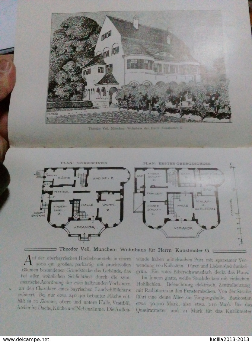 Architektur (Haenel Und Tscharmann) Das  Einzel Wohnhaus Der Neuzeit  1913 / Architettura Di ( Haenel E Tscharmann) - Schulbücher