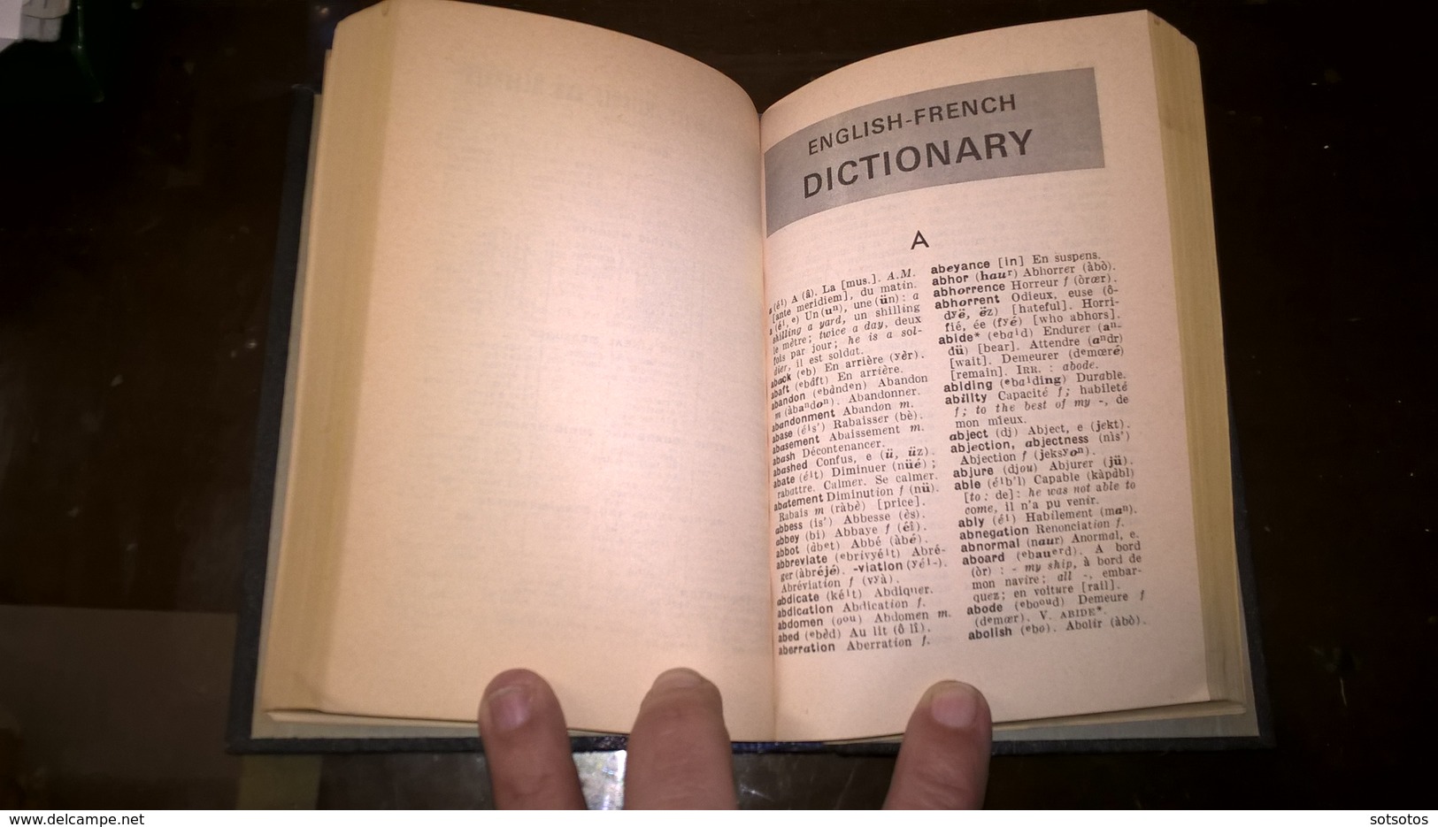 FRANCAIS-ANGLAIS et ANGLAIS-FRANCAIS DICTIONNAIRE par L. CHAFFURIN (1968) Ed. LAROUSSE de POCHE  - 522 pages (11,50Χ17 c