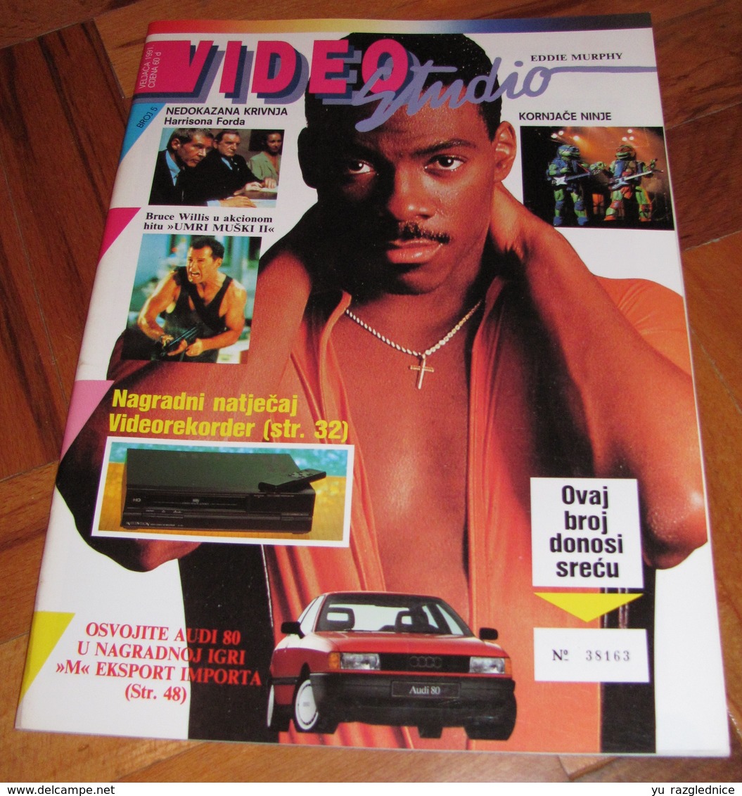 Eddie Murphy - VIDEO STUDIO Yugoslavian February 1991 EXTREMELY RARE - Magazines