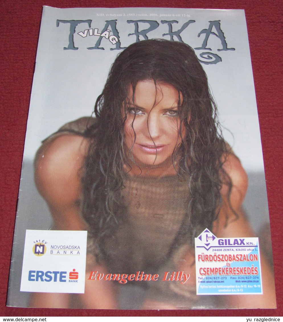 Evangeline Lilly TARKA VILAG Serbian January 2006 VERY RARE - Magazines