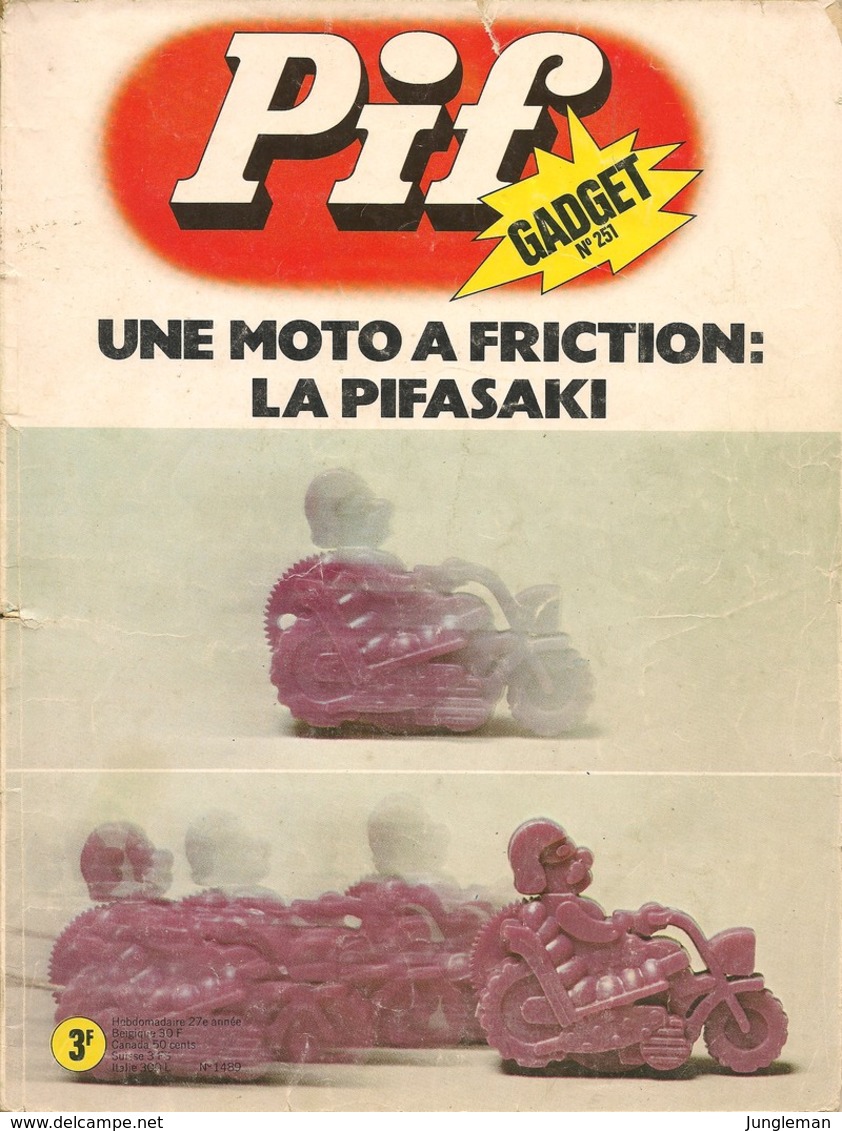 Pif Gadget N° 251 De Déc 1973 - Avec La Famille Fohal, Pifou, Léo, Docteur Justice, Robin Des Bois, Arthur. Revue En BE - Pif & Hercule