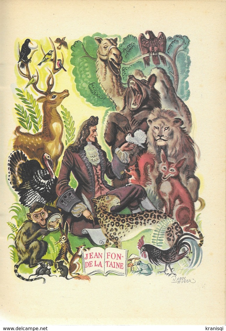 Livre , Fables De La Fontaine - Bibliotheque Rouge Et Or