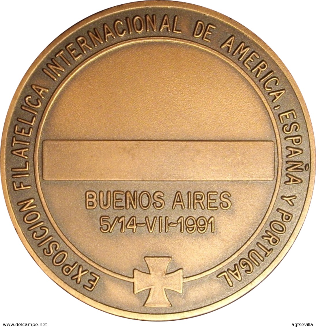 ESPAÑA. MEDALLA EXPOSICIÓN ESPAÑA-AMÉRICA. BUENOS AIRES. 1.991. CON FUNDA ORIGINAL. ESPAGNE. SPAIN MEDAL - Professionali/Di Società