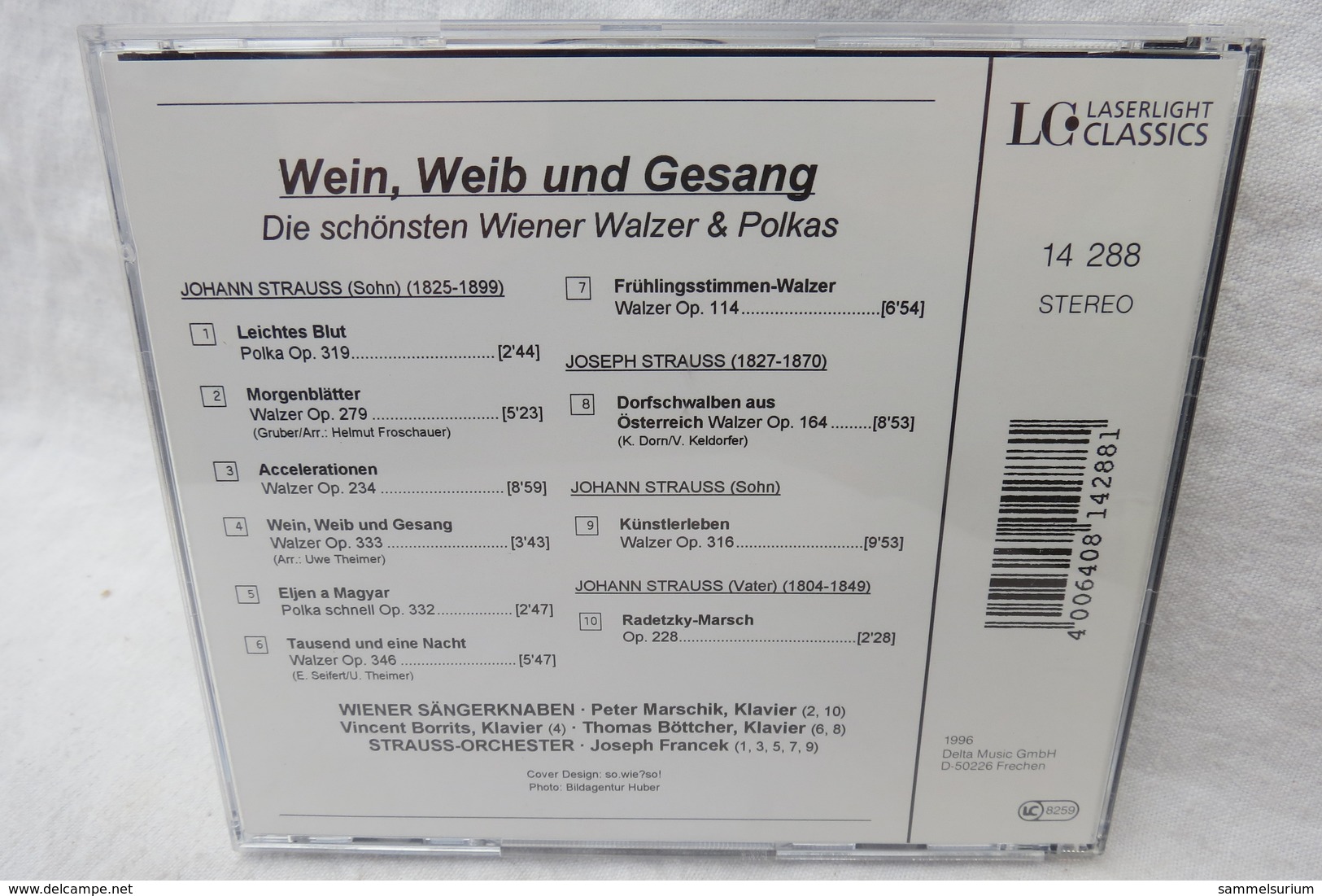 CD "Wiener Sängerknaben / Strauss-Orchester" Wein, Weib Und Gesang, Die Schönsten Wiener Walzer & Polkas - Other - German Music