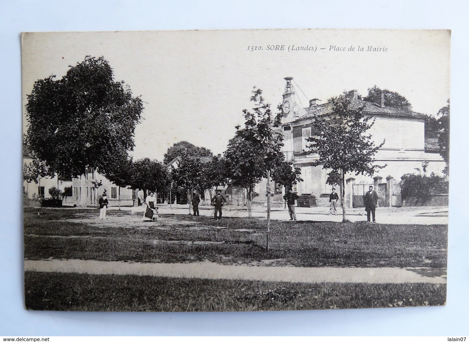 C.P.A. : 40 SORE : Place De La Mairie, Animé, Timbre En 1909 - Sore