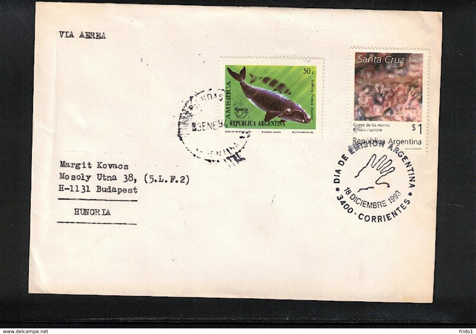 Argentina 1993 Interesting Airmail Cover - Cartas & Documentos