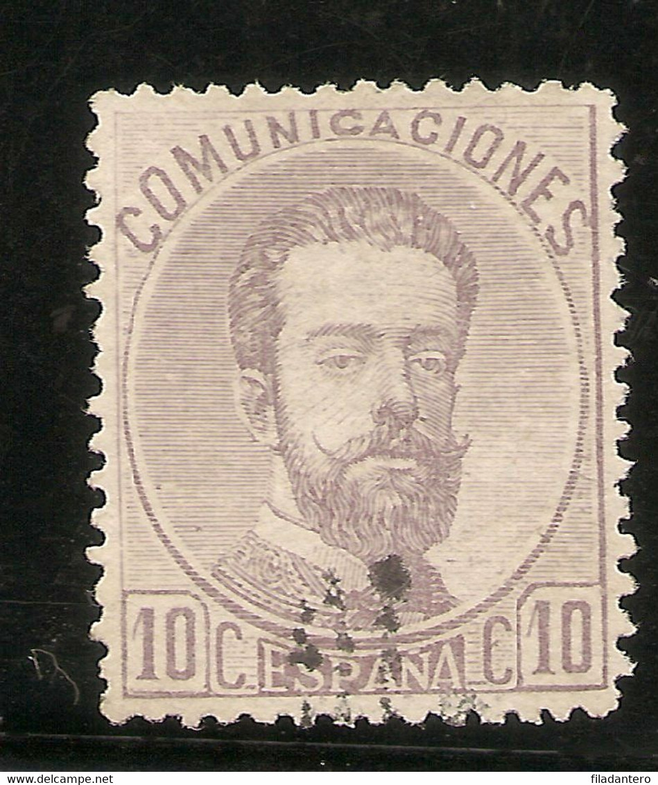 España Edifil 120 (º)  10 Céntimos Violeta  Corona,Cifras Y Amadeo I  1872 NL071 - Used Stamps