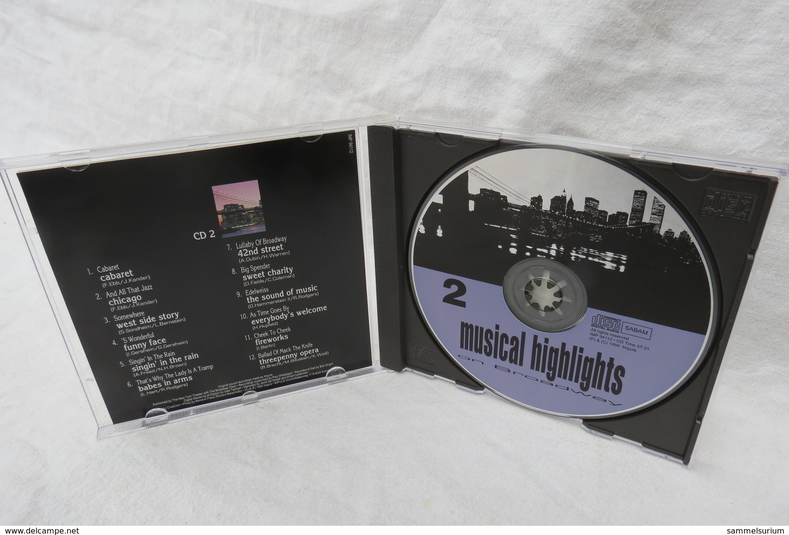 CD "Musical Highlights On Broadway" CD 2 - Musicals