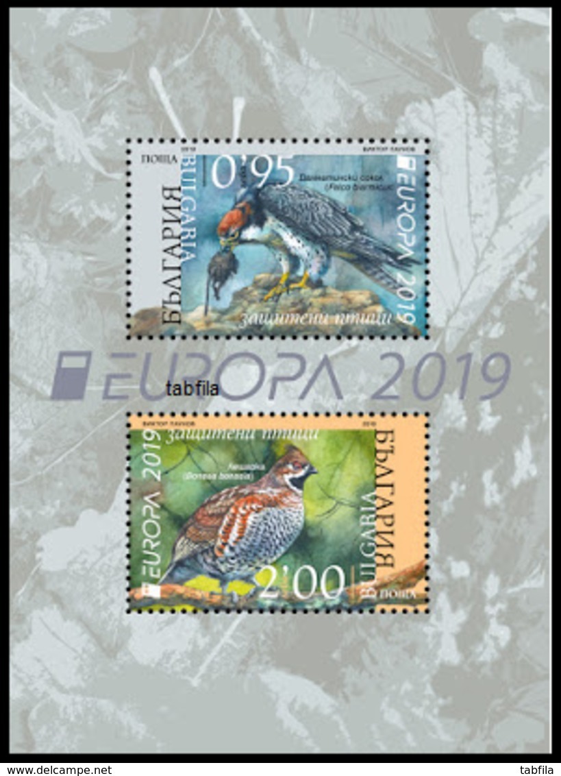 BULGARIA \ BULGARIE - 2019 - Europa-CEPT - Oiseaux Protégés - Bl** - 2019