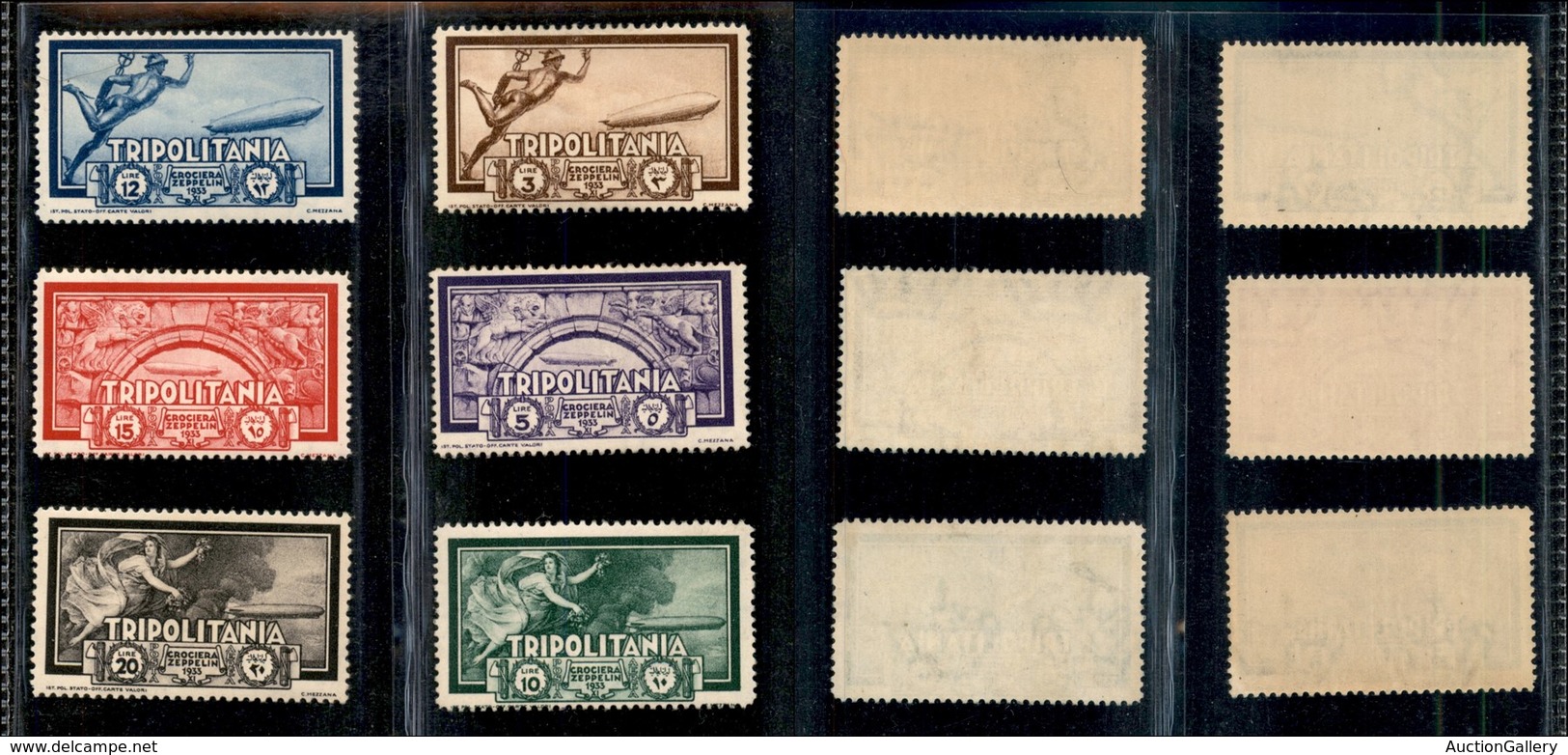 COLONIE - TRIPOLITANIA - 1931 - Zeppelin (22/27) - Serie Completa - Gomma Integra (300) - Sonstige & Ohne Zuordnung
