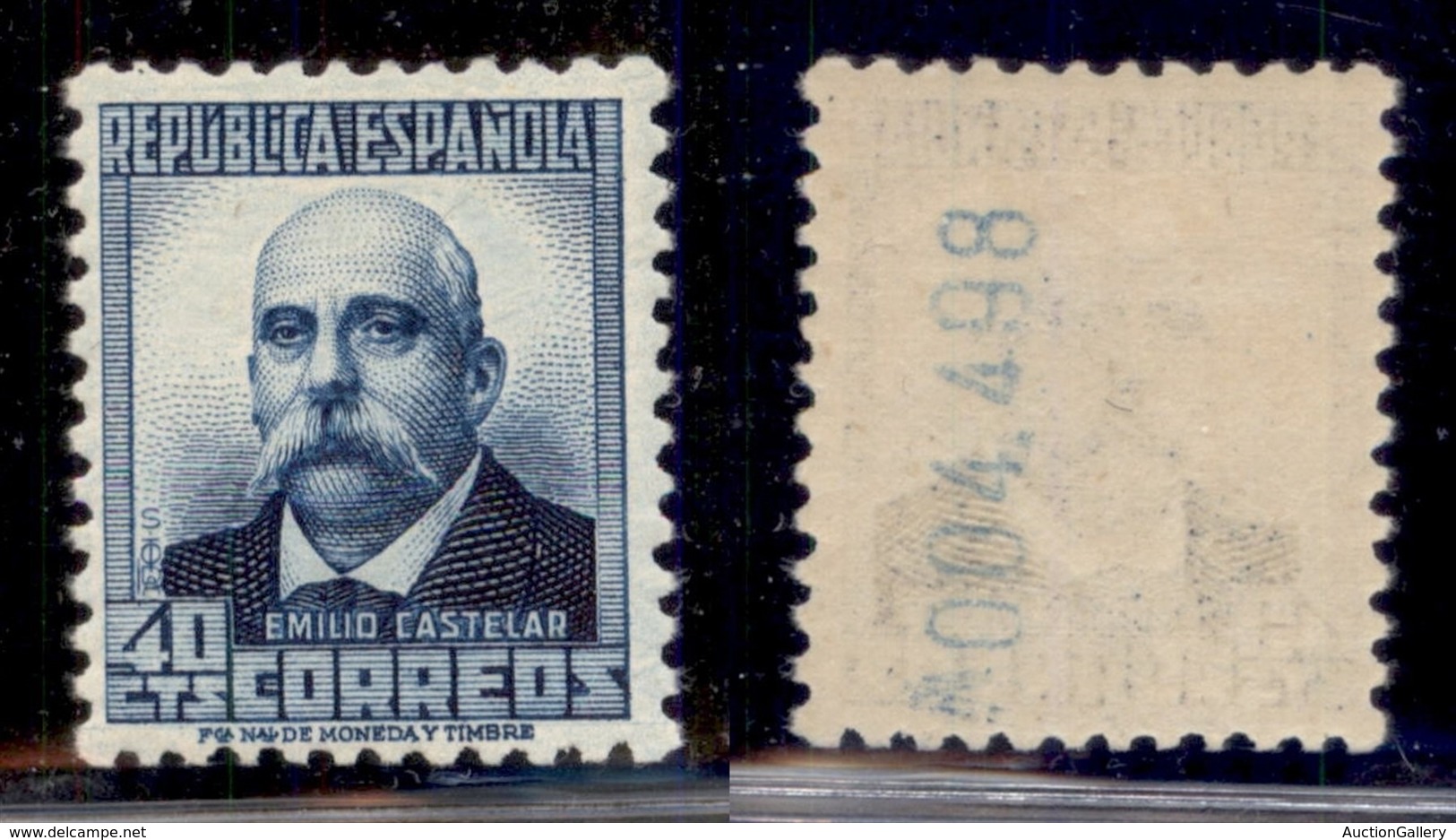 EUROPA - SPAGNA - 1931 - 40 Cent Emilio Castelar (624 IA) - Gomma Integra (150) - Autres & Non Classés