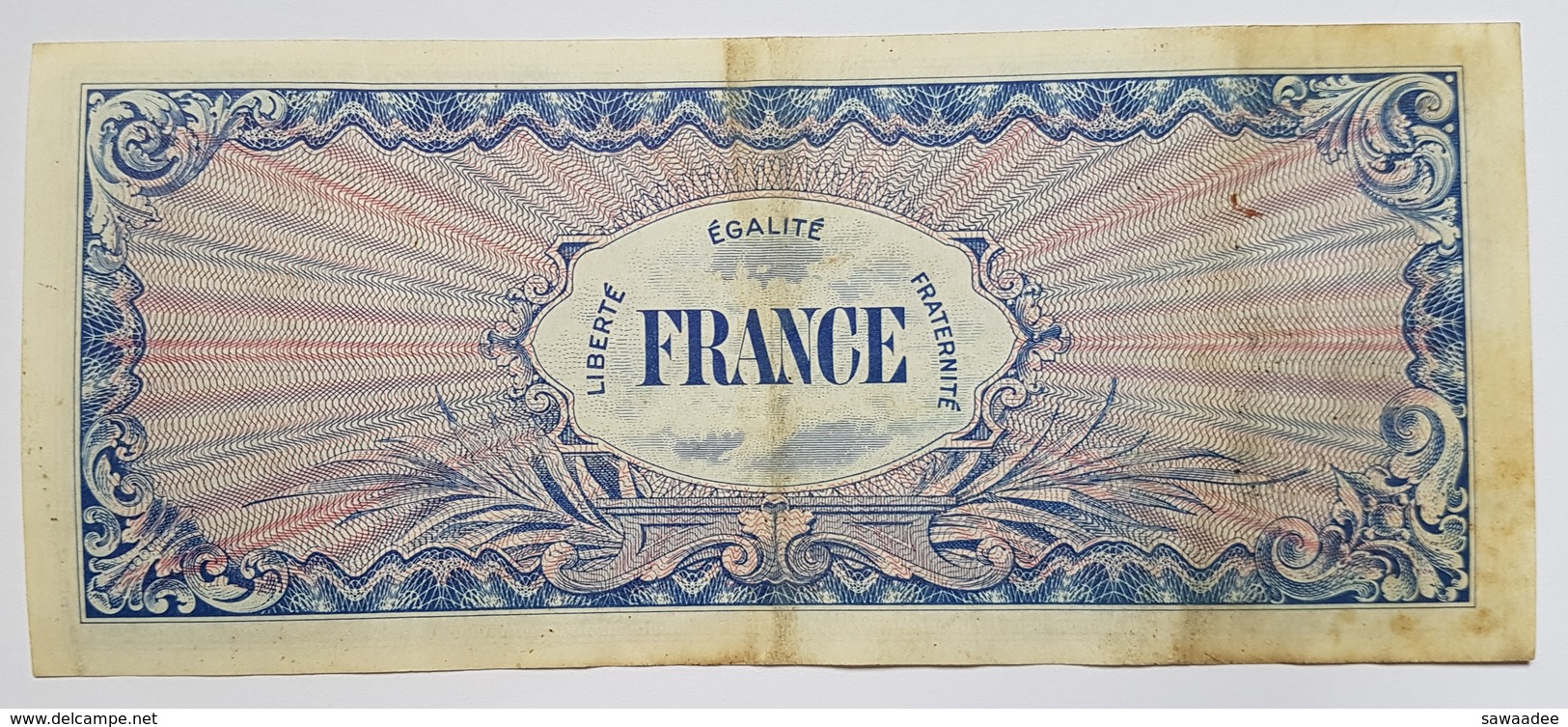 BILLET FRANCE - P.118b - CHIFFRE 2 - 100 FRANCS - SERIE DE 1944 - BILLET MILITAIRE ALLLIE SECONDE GUERRE MONDIALE - 1944 Drapeau/France