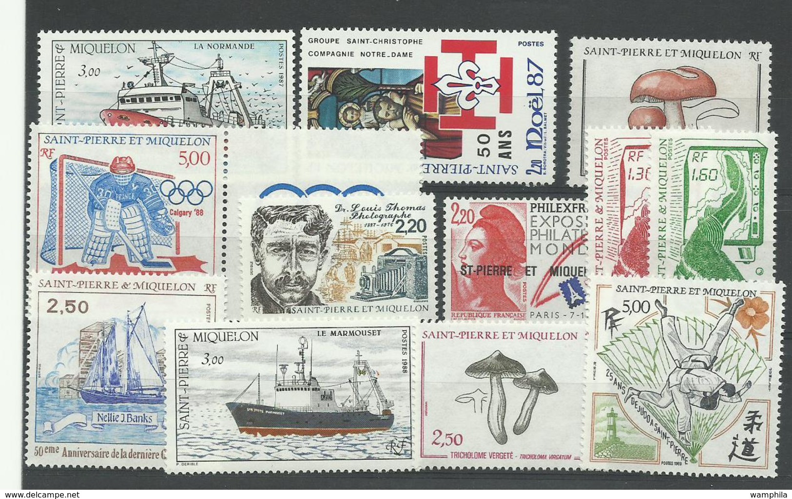 St Pierre & Miquelon, Lot De Poste, P.A. Blocs, Neufs** MNH, Faciale 45€ - Collections, Lots & Séries