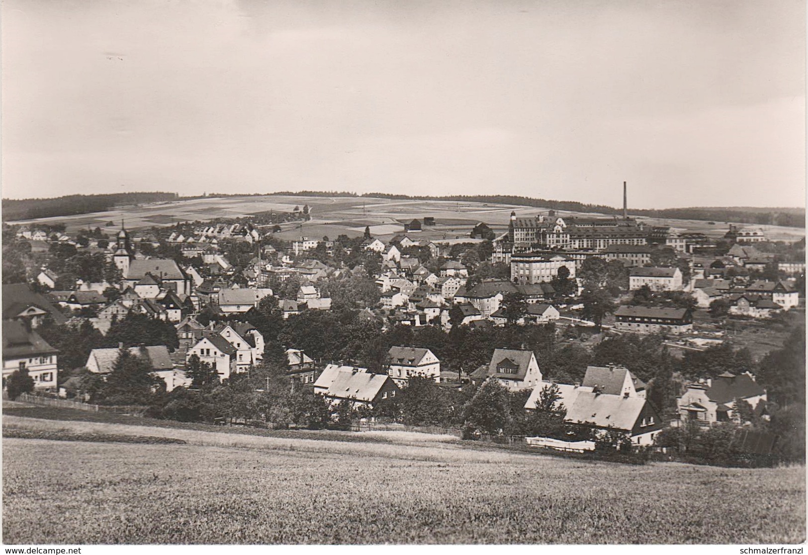 AK Grünhain Gesamtansicht A Beierfeld Aue Schwarzenberg Bernsbach Lauter Elterlein Raschau Schwarzbach Erzgebirge DDR - Grünhain