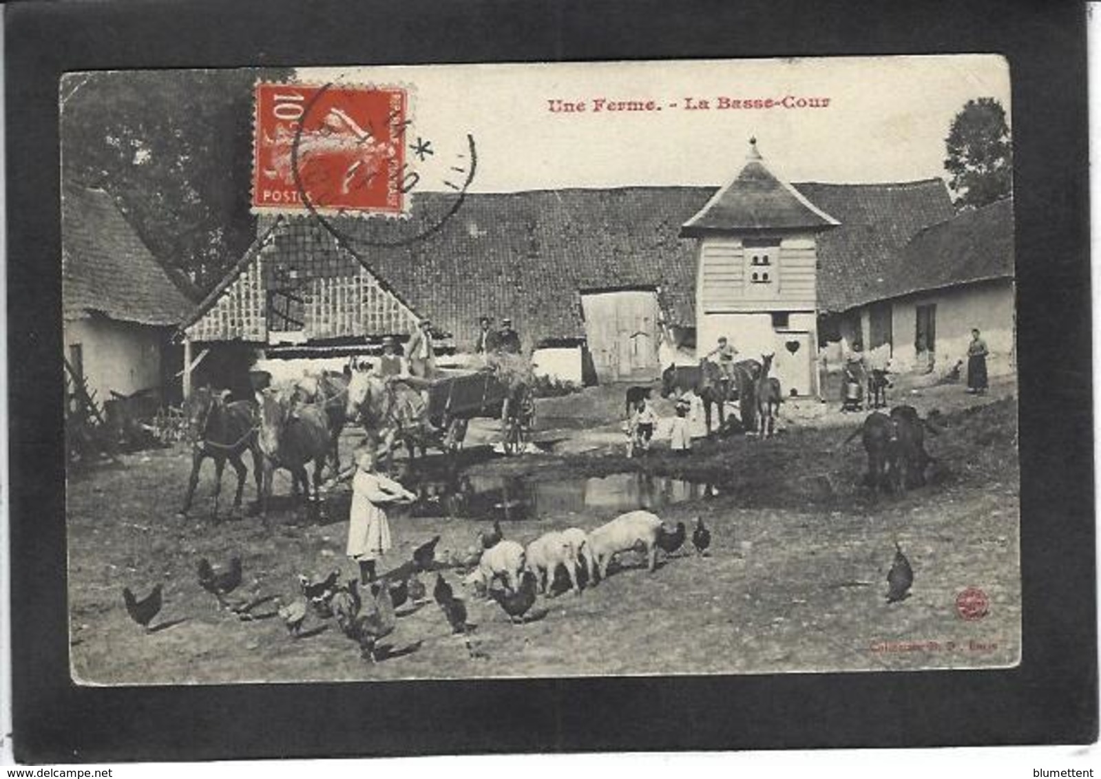 CPA Ferme Fermes à La Campagne Métier Circulé - Farms