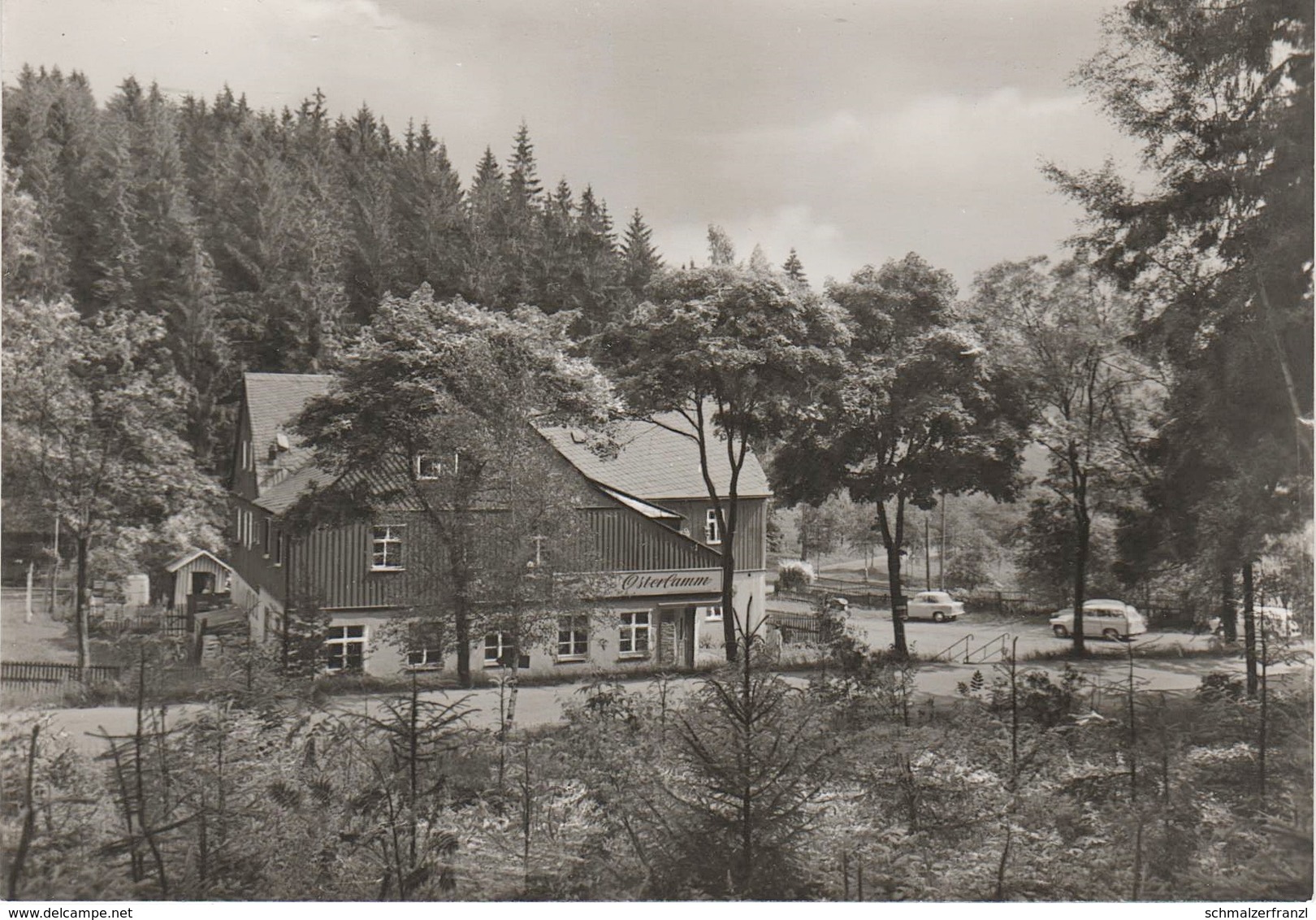 AK Waschleithe HO Konsum Gaststätte Osterlamm A Schwarzenberg Grünhain Beierfeld Schwarzbach Elterlein Erzgebirge DDR - Grünhain