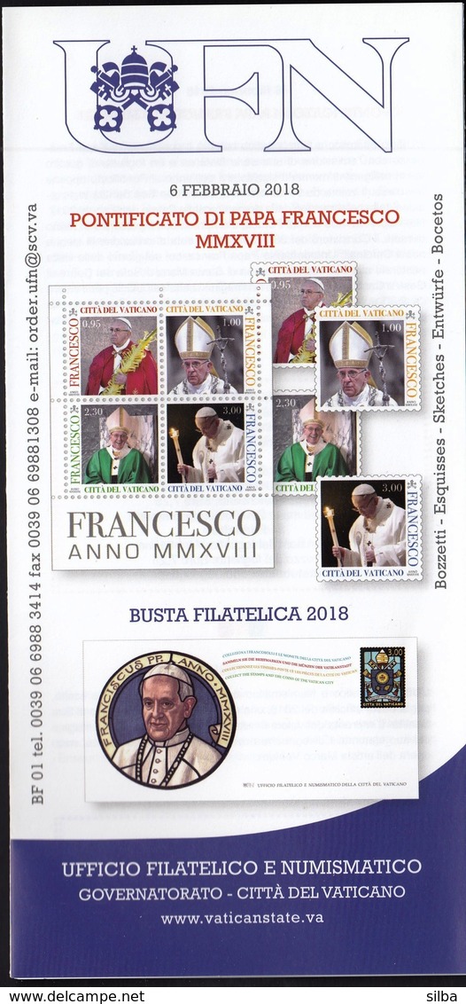 Vatican 2018 / Pontificate Of Pope Francis / Prospectus, Leaflet, Brochure - Brieven En Documenten