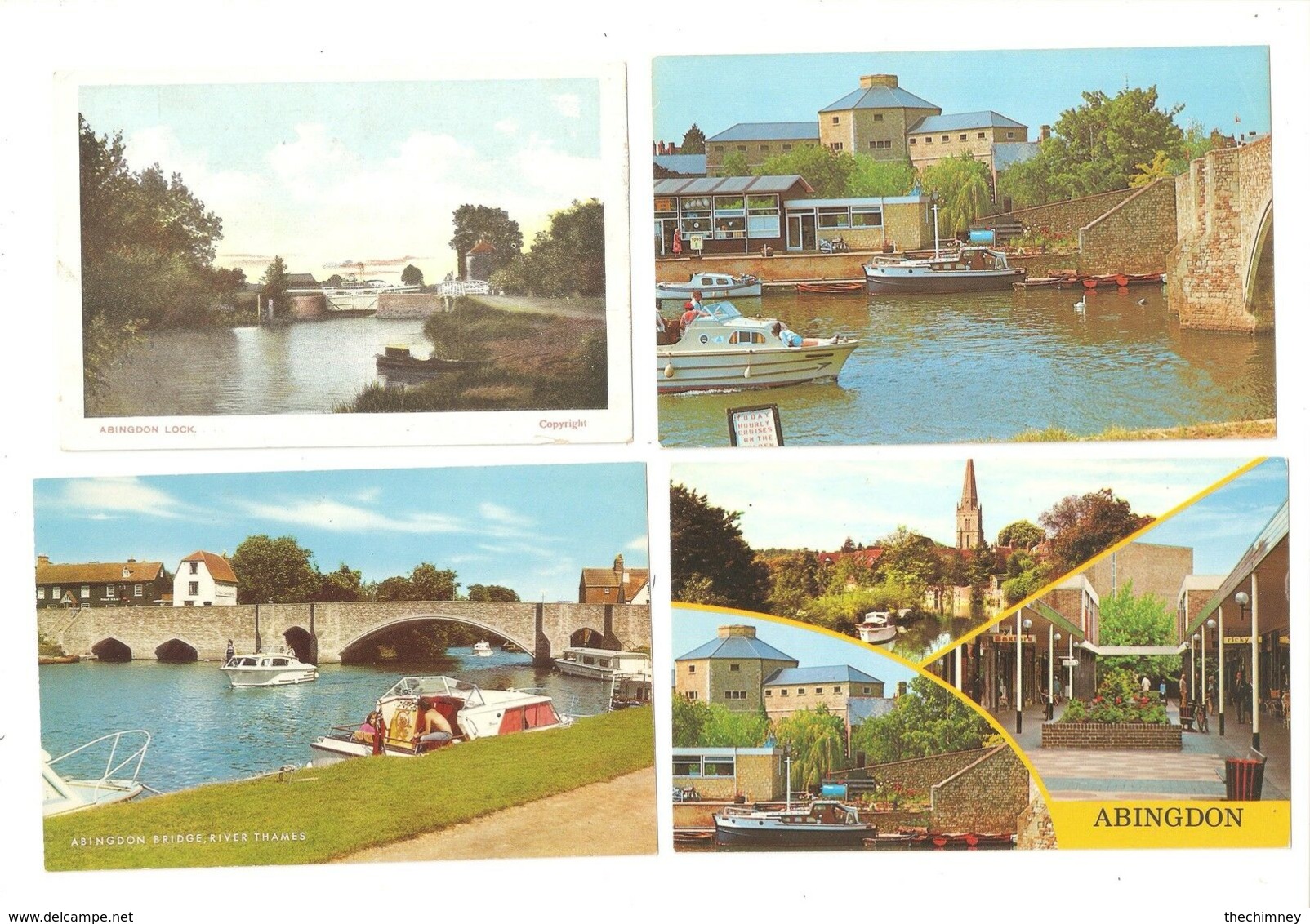 FOUR ABINGDON OXFORDSHIRE POSTCARDS - Sonstige & Ohne Zuordnung